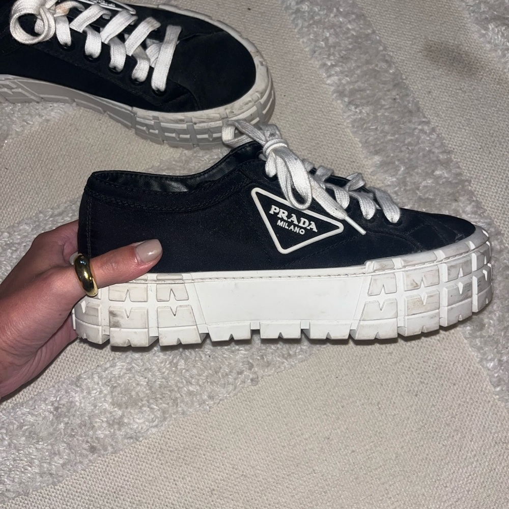 Prada nylon platform sneakers - Picture 2 of 4